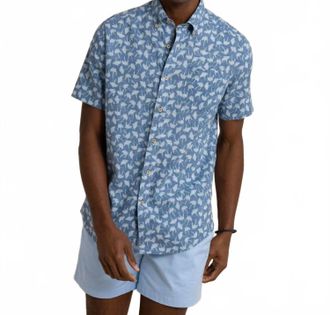 Southern Tide Summer Rays Sportshirt In Coronet Blue