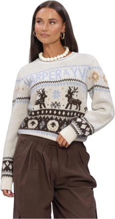 Harper & Yve Holiday-Ju Trui - Dames - Truien - Wit - Maat: XL
