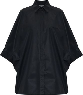 Balenciaga Mouweloos Oversized Shirt - Dames - Shirts - Zwart - M - Katoen - Tops