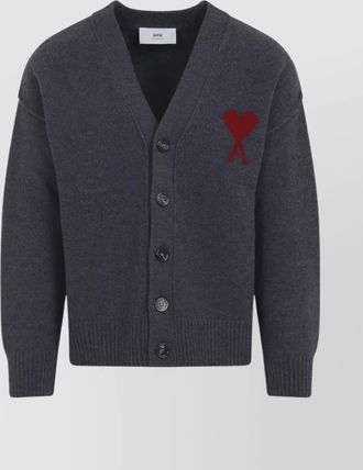 Ami wool v-neck cardigan