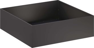 vidaXL Macetero De Jard&iacute;n Negro 80 X 80 X 30 Cm Acero Laminado En Fr&iacute;o Vidaxl