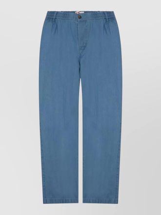 MC2 Saint Barth linen straight-leg trousers