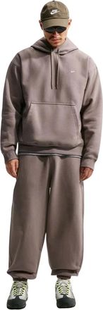 Nike Solo Swoosh Pullover Hoodie - Heren - Sport - Bruin - Maat: L Katoen