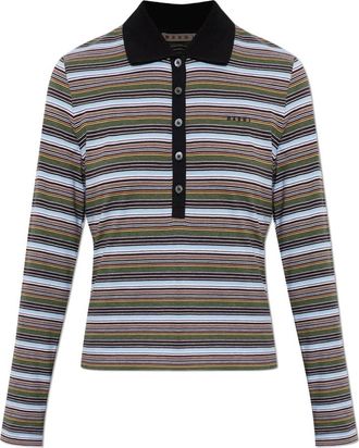 Marni Lange mouwen Polo - Dames - Polos - Veelkleurig - S - Katoen - Tops