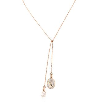Swarovski Signum Rose Gold-Tone Plated Swam Y Necklace