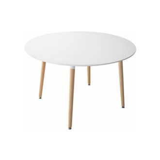 Happy Garden Tavolo rotondo 120cm bianco martha