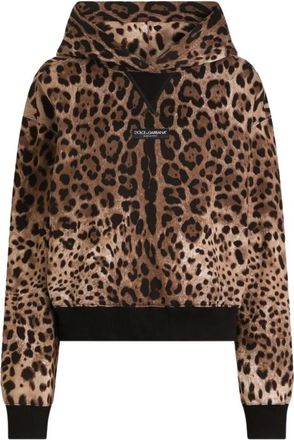 Dolce & Gabbana Hoodies - Dames - Hoodies - Bruin - L - Hoodies & sweatvesten
