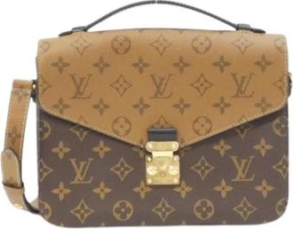 Louis Vuitton Pre-owned Louis Vuitton Canvas Tas - Dames - Vintage Schoudertas - Bruin - ONE Size - Vintage