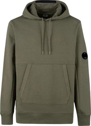 C.P. Company Diagonal Raised Fleece Hoodie - Heren - Hoodies - Groen - XL - Katoen - Hoodies & sweatvesten