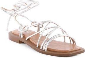 Seychelles Lilac Two Ankle Wrap Sandal in Silver at Nordstrom Rack, Size 8.5