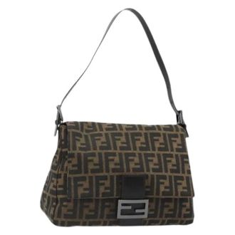 Fendi Pre-owned Zucca Canvas Shoulder Bag - Dames - Pre-owned - Bruin - Maat: ONE Size