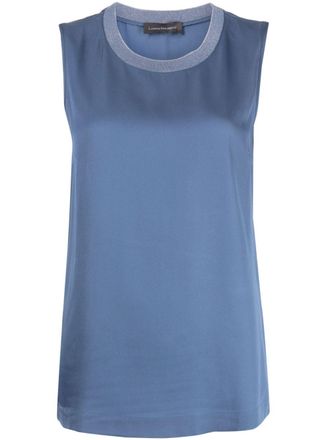 Lorena Antoniazzi Gemini jersey tank - Blue