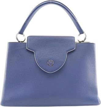 Louis Vuitton Pre-owned Vintage Handtas - Dames - Vintage Handtas - Blauw - ONE Size - Leer - Vintage