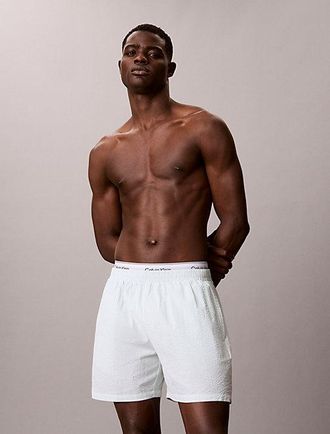 Calvin Klein Cotton Seersucker Pyjama Shorts