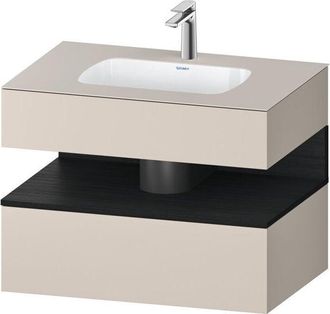 Duravit Duravit - Qatego lavabo encastré avec meuble sous-lavabo en