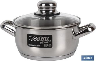 cofan Cacerola Inox Induc.5.4l Modelo Polenta T/ Vidrio &Oslash;260 Mm - Cofan