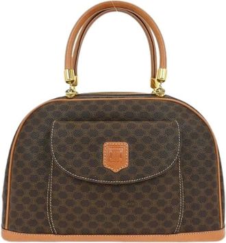 Celine Pre-owned Handbags, female, Brown, Size: ONE SIZE Pre-owned Canvas Handbag