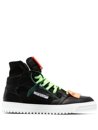 Off-white 3.0 Off-Court sneakers - men - Rubber/Calf Leather/Polyamide/Cotton/Elastane/Calf Leather/Polyester - 44 - Black