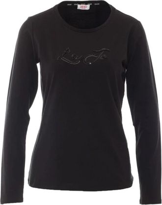 Liu Jo Long Sleeve Top - Dames - Longsleeves - Zwart - XS - Tops