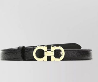 Ferragamo textured leather belt slim refined silhouette