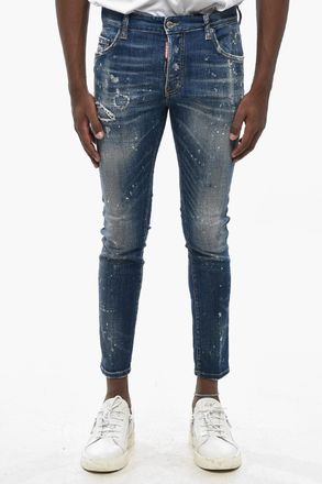 Dsquared2 Jeans Super Twinky Fit in Denim Distressed 13cm Dsquared2