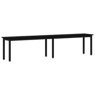 vidaXL Banco Roble Negro 200 X 35 X 45 Cm Madera De Ingenier&iacute;a Vidaxl
