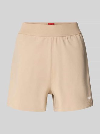HUGO BOSS Pyjama-Shorts mit elastischem Bund in Beige, Gr&ouml;&szlig;e L