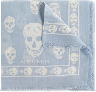 Alexander McQueen Dames, Accessoires, Blauw, Maat: ONE Size Wol