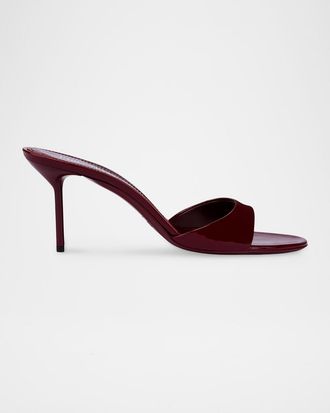 PARIS TEXAS 70mm Lidia Patent Leather Mules