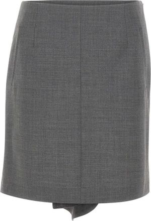 The Garment Grand Slip - Dames - Korte rokken - Grijs - S - Wol - Rokken