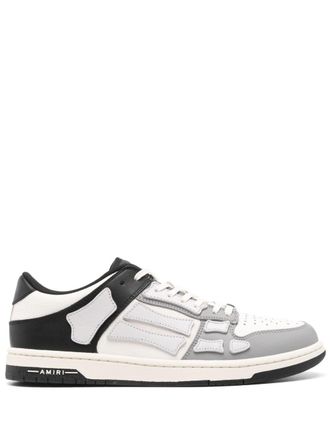 Amiri Two-Tone Skell leather sneakers - men - Rubber/Fabric/Calf Leather - 44 - Grey