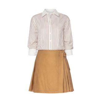 SIMKHAI Kleedjes, Dames, Veelkleurig, S, Frankie Stripe Mini Dress