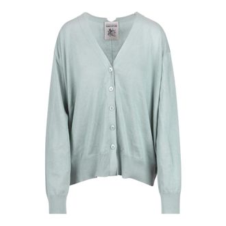 Semicouture Cardigans, female, Green, Size: XS Cardigan Maite