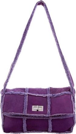 Chanel Purple Sheepskin Shoulder Bag
