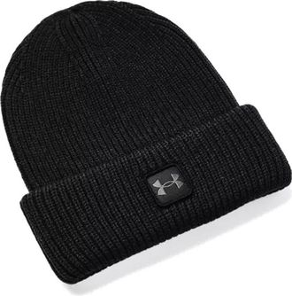 Under Armour ColdGear Infrared Halftime Ribbed Beanie Black 1373092-001