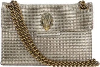 Kurt Geiger Tassen, Dames, Geel, ONE Size, Fabric Mini Kensington V
