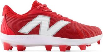 New Balance Mens Fuelcell 4040V7 Molded Cleats Running Shoes In Red