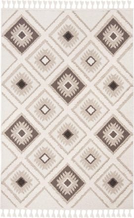 Safavieh Alfombra beige/marr&oacute;n 122 x 183 cm
