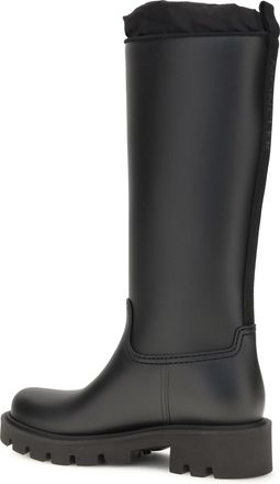 Moncler Womens Knee-High Kickstream Boots Black Upper Pvc