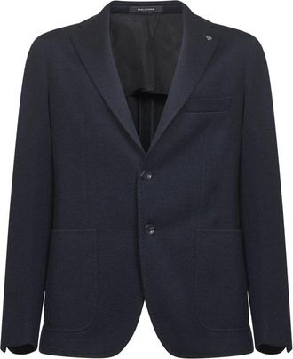 Tagliatore Tweeknoops Blazer - Heren - Blazers - Blauw - 3XL - Wol - Jassen