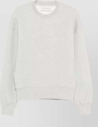 Ami ribbed cotton sweatshirt