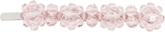 Simone Rocha embellished hair clip - women - Brass/Crystal - One Size - Pink