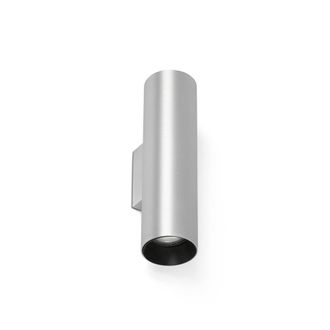 Netlighting Stan Up & Down Wall Lamp Brushed Aluminium GU10 in Grey
