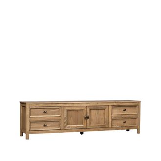 Klast Mueble tv de madera natural 185 cm x 51 cm