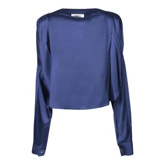 Maison Margiela Dames, Blouses & Shirts, Blauw, Maat: 2XS