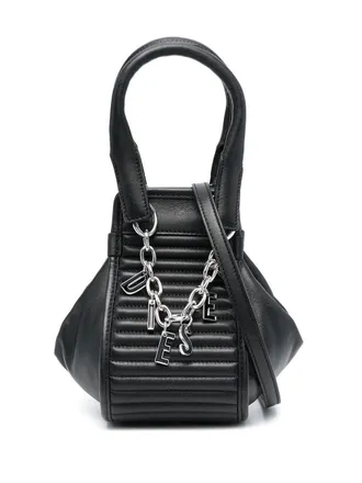 Diesel Borsa tote con ciondolo - Nero