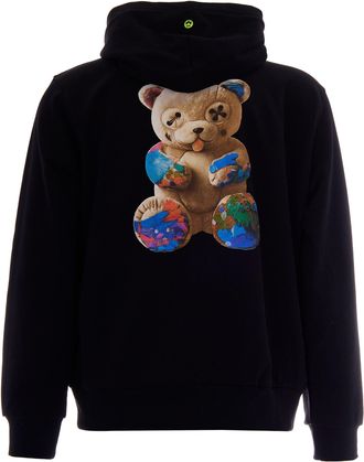 Barrow Mens Hoodie Bear Black Cotton Sweatshirts Sweater