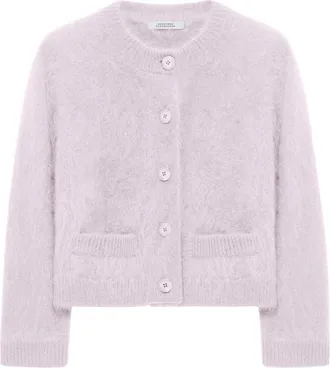 Dorothee Schumacher Fluffy Statements Cardigan - Dames - Vesten - Paars - M - Truien & Vesten