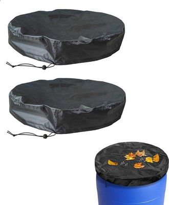 OEM Tapa Para Dep&oacute;sito De Agua (2 Piezas), Tapa Para Cubo De Lluvia, Impermeable Prueba Polvo, Revestimiento Resistente Rayos Uv, Lluvia, Color Negro
