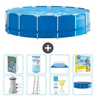 Intex Piscina Con Estructura Redonda - 457x122 Cm - 9-piezas S572